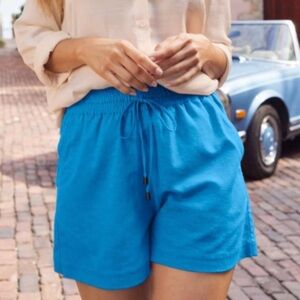 NWT Venus Blue Linen Shorts